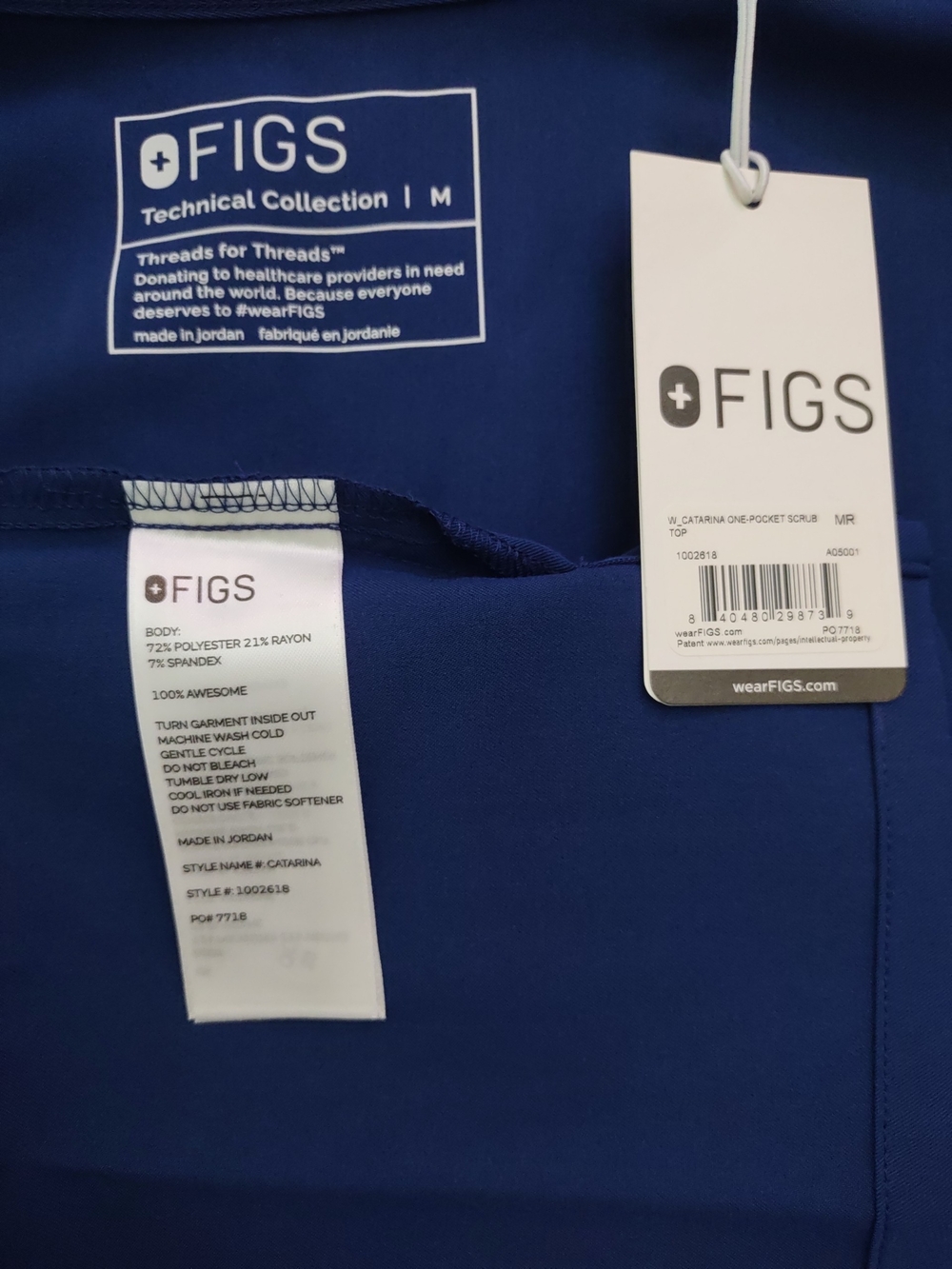 Figs Sapphire Scrub Set - Picture 4 of 6